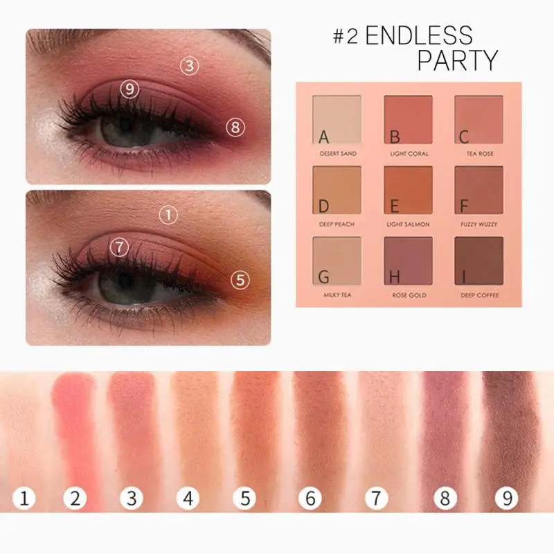 Портативные блестящие тени для макияжа Pallete день-ночь цвет глаз Shimmer высоко пигментированные тени для век Косметика Maquillage TSLM1