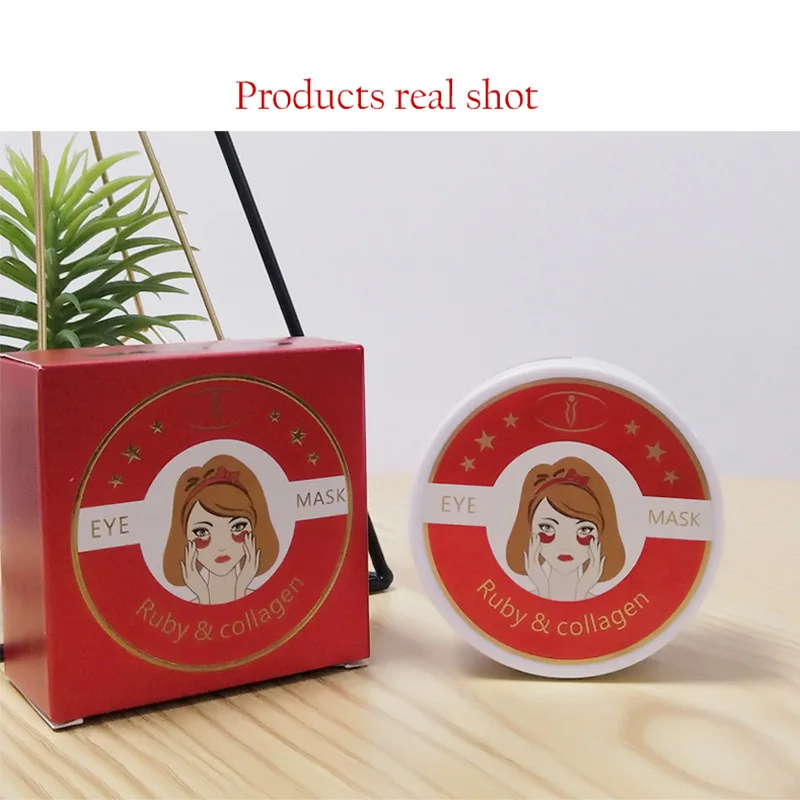 Увлажняющая маска для глаз Ruby Eye Paches, Подтягивающая кожу, против отечности, разбавляет черные круги, Антивозрастная маска для глаз