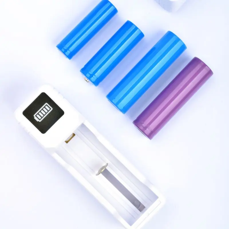 

OOTDTY Single Slot USB Battery Charger Charging Adapter for 18650 26650 16340 Batteries