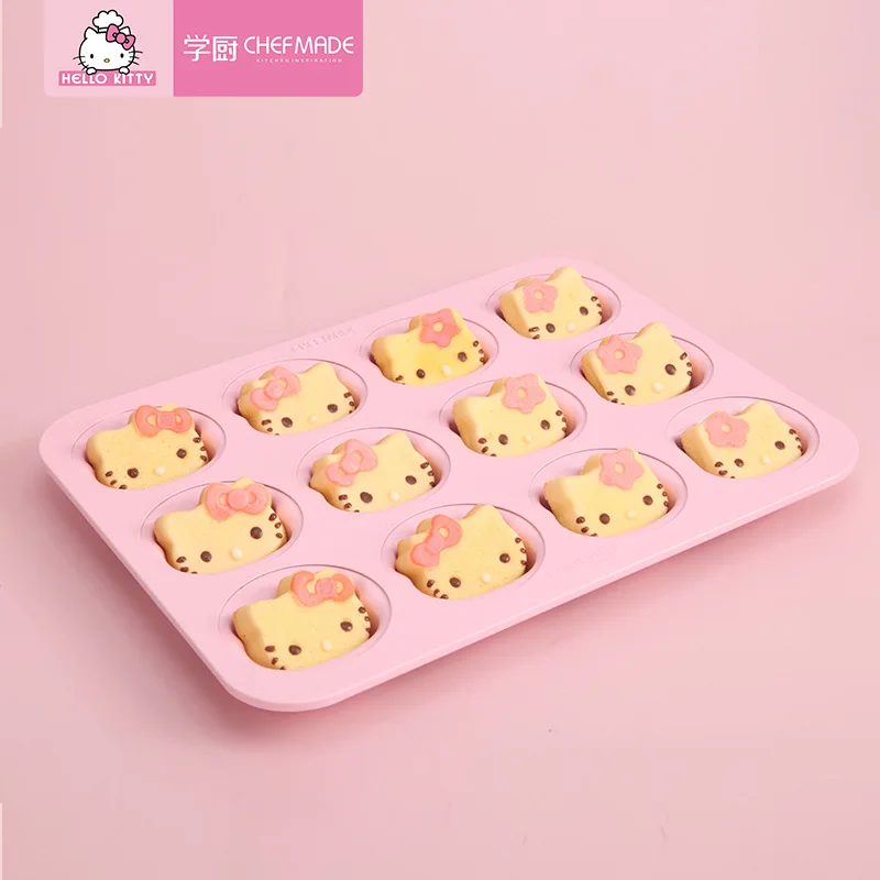 Hello Kitty мультфильм милый 12 даже антипригарная голова кошки ураган губка торт хлеб выпечки Плесень
