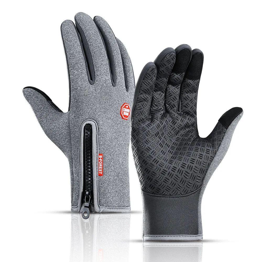 Winter Warm Gloves For Men Waterproof Windproof Outdoor Sport Climbing Bicycle Cycling Motorcycle Gloves Touchscreen Non-slip 