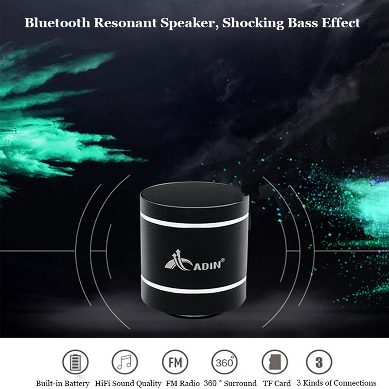 Adin Bluetooth Vibration Speaker Remote Control