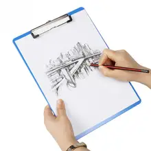 4 шт., школьная прозрачная канцелярская бумага для документов, пластиковая пластина, простая твердая А4, закругленный угол, буфер обмена