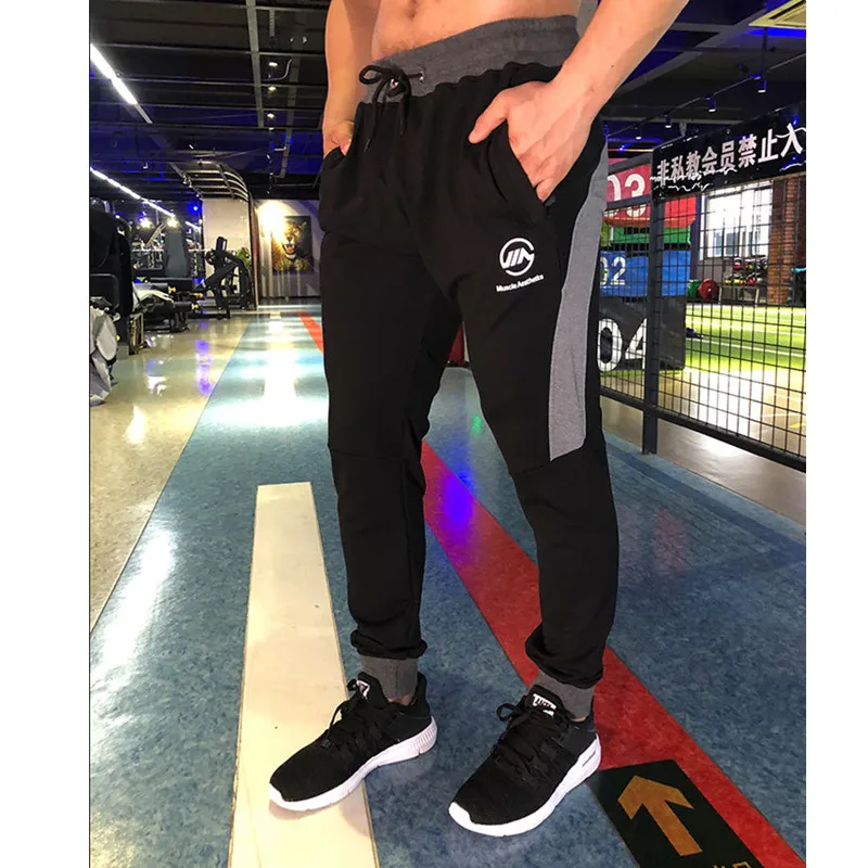 Осенние брюки-Карандаш мужские обтягивающие черные джоггеры calca masculino pantalones hombre invierno pantalon homme тонкие брюки карго