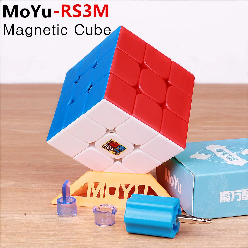 

Moyu RS3 M Magnetic 3x3x3 Magic Cube MF3RS3 M cubing classroom RS3M Magnets Puzzle Speed Cube Toys for Children