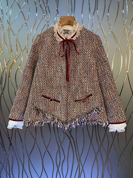 Figure 1 Осеннее и зимнее Новое Женское шерстяное пальто с вырезом и вышивкой, короткая куртка 916 - Цвет: Figure 1