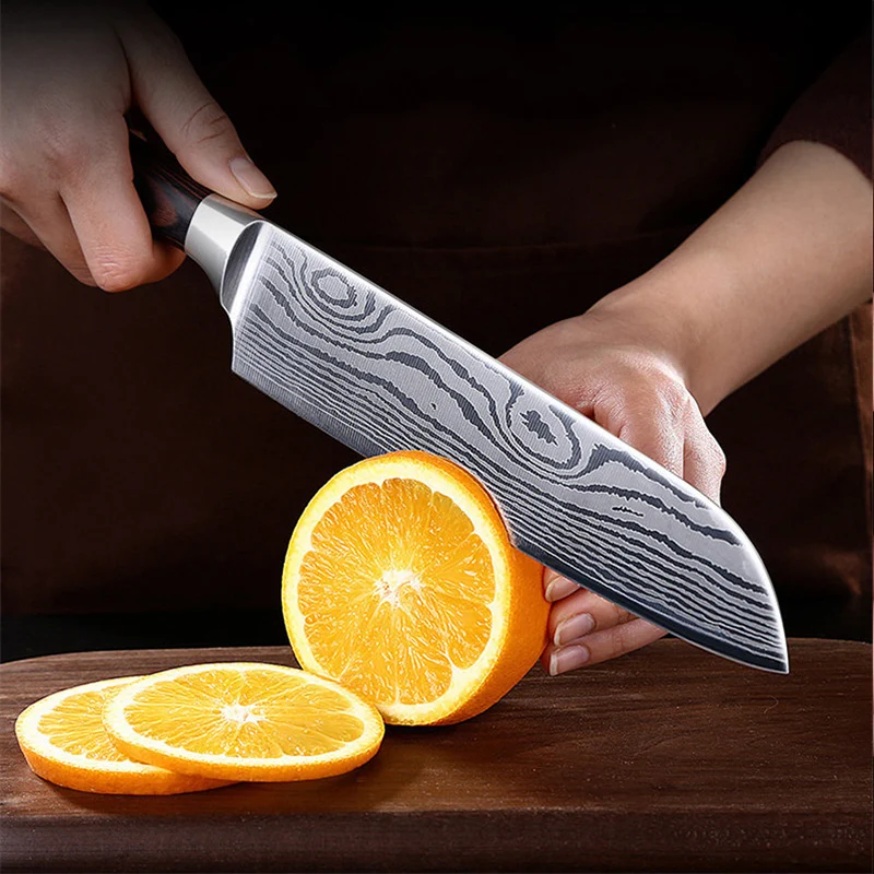 8 дюймов нержавеющая сталь кухонный нож для нарезки шеф-повара нож для очистки овощей канцелярские ножи Западная еда Фрукты стейк нож