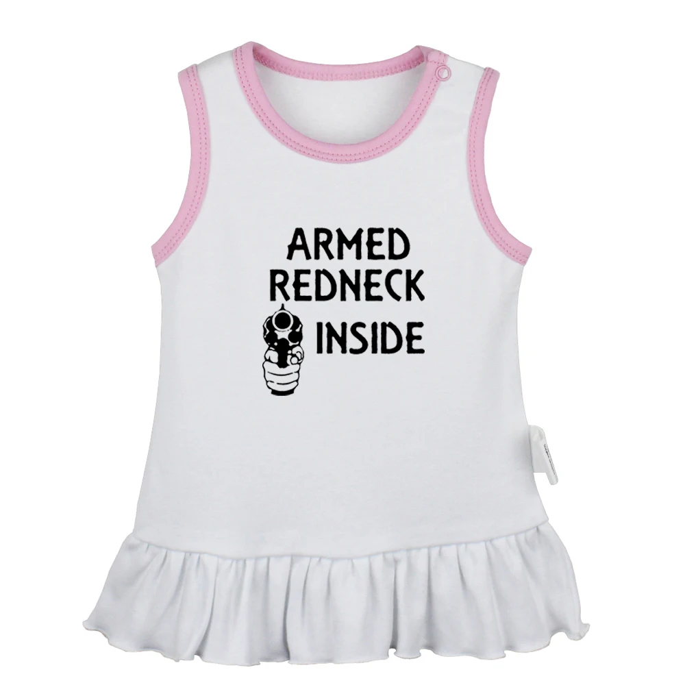 Sunday Funday, 2-е изменение, скрещенные пистолеты, аутизм, сердце, платья для новорожденных девочек, платье без рукавов для малышей, хлопковая одежда для новорожденных - Цвет: JcBabyYS2427W