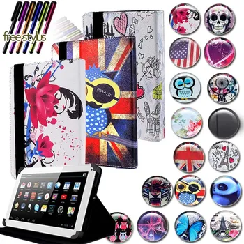 

KK&LL For CELLO 10.1inch Android - Leather Smart Tablet Stand Folio Cover Case + Free stylus