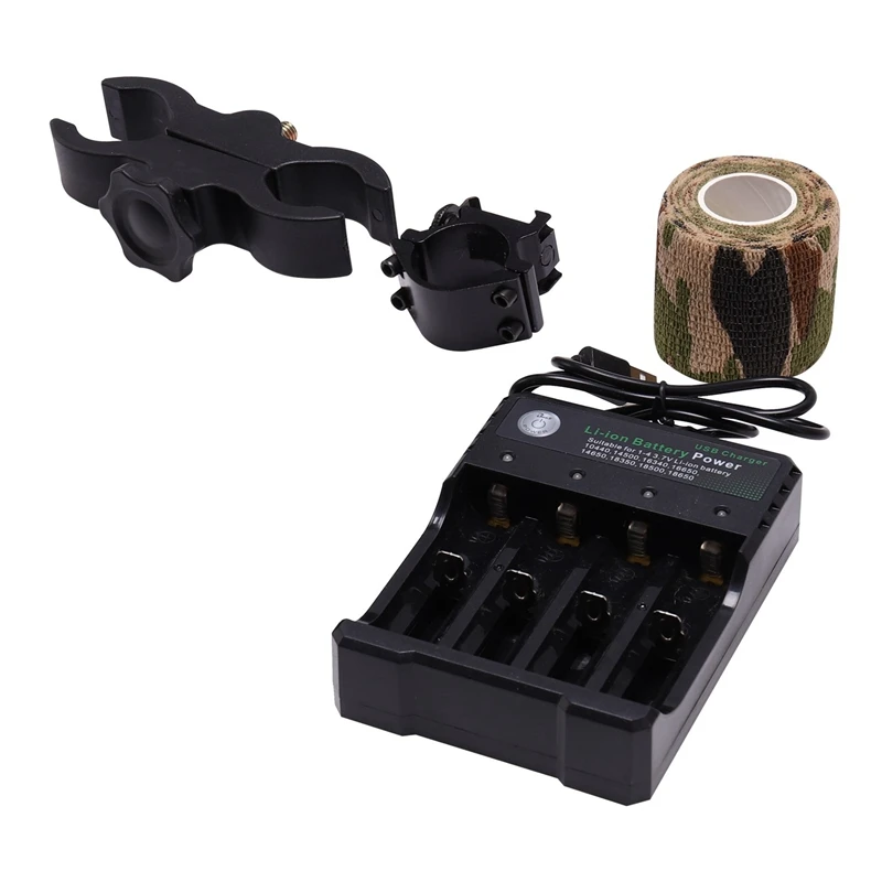 DIY Infrared Night Vision Scope Set Quick Disassembly Rangefinder LCD Screen Flashlight Day Night for Outdoor Hunting 5W