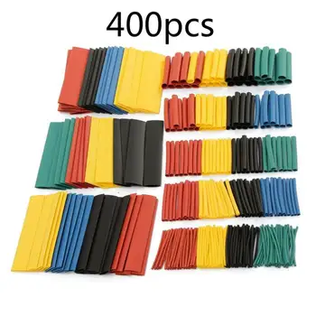 

400PCS Polyolefin Heat Shrink Tubing Tube Sleeve Kit Car Electrical Assorted Cable Insulation Shrinkable Wire Cable Mix Colors