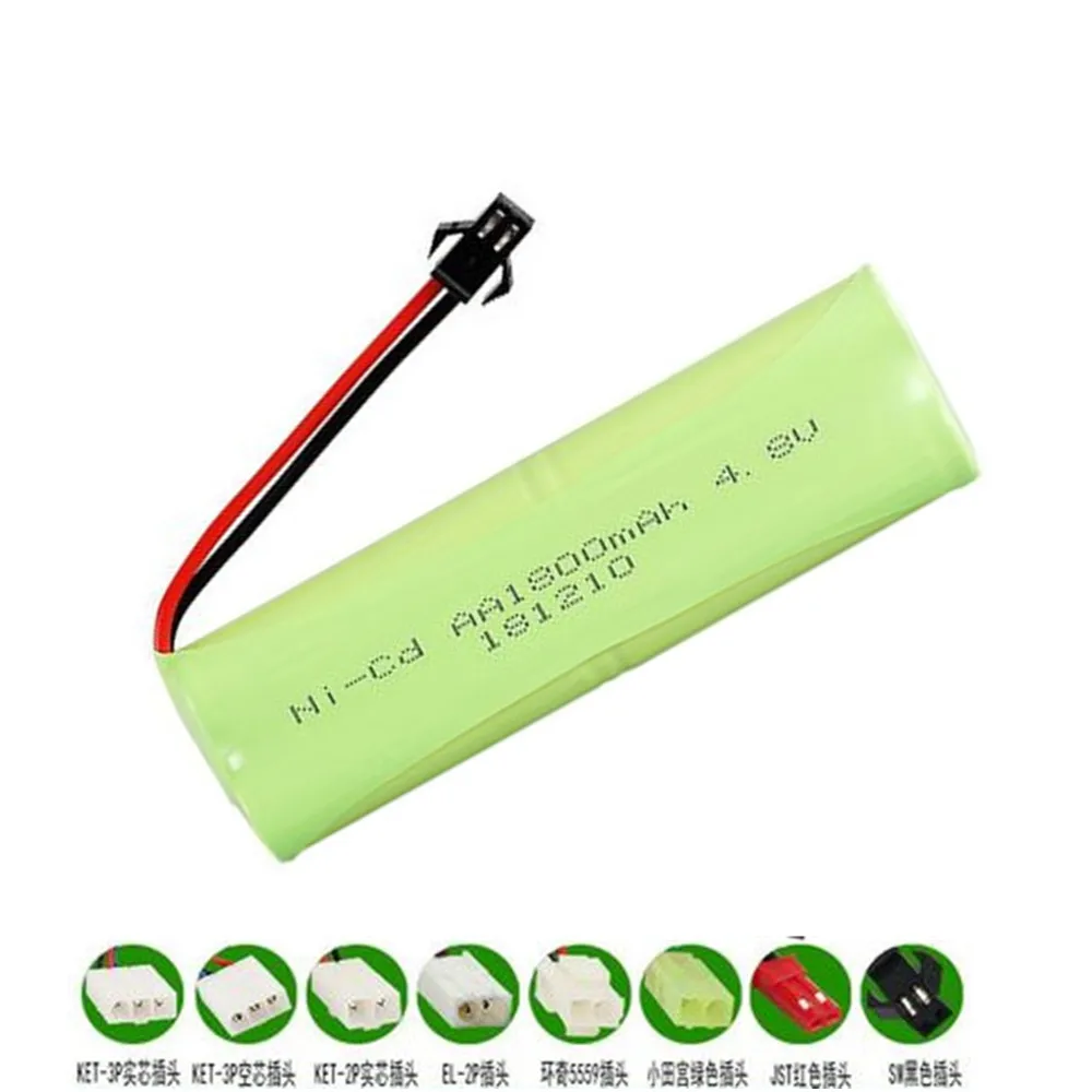 

4.8v 1800mah NI-CD Battery AA 4.8v Rechargeable battery pack for RC Toys Car Boat Tanks Robots Guns Moder Parts 4.8v 1pcs