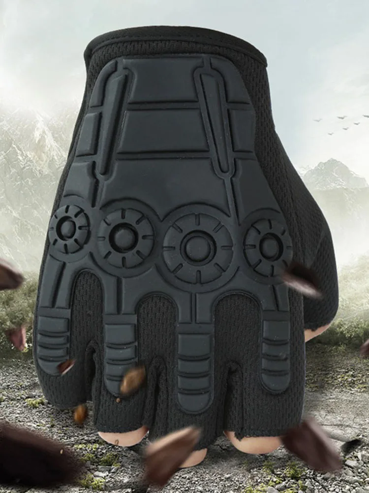 2020 Outdoor Tactical Fingerless Gloves Military Army Shooting Hunting Climbing Cycling Gym Riding Airsoft Half Finger Gloves