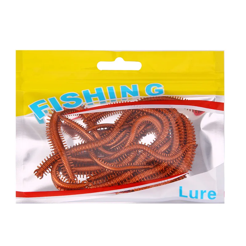 

10pcs/lot Silicone Centipede Soft Bait Fishing Lures Soft Worm Artificial Earthworm Fish Lure Fishing Tackle Sinking Swimbait
