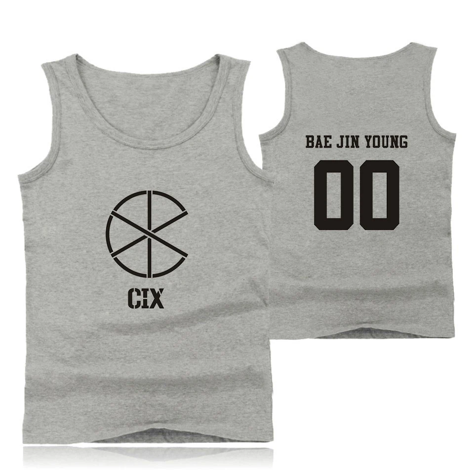 CIX Kpop Cool Fashion Korean Tank Top Women/Men Sleeveless Summer Popular Rock Band Bodybuilding Tank Famous Hip Hop Vest