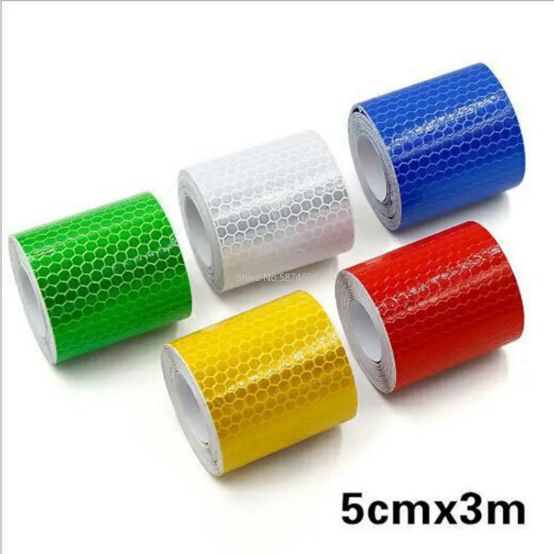 Светоотражающая самоклеющаяся лента для авто декоративный предупреждающий