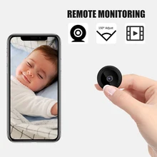 

Mini Camera Wireless Wifi IP1080MP Outdoor Night Vision CCTV Camera Remote Control Surveillance Mobile Detection Cam Black White