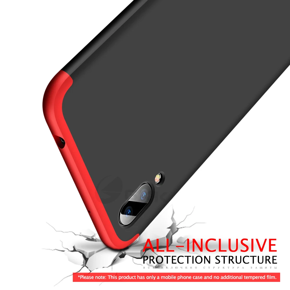 Чехол GKK для Xiaomi Redmi 6A 7A 8A 3 в 1 противоударный Матовый Жесткий чехол с полной
