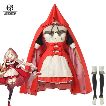 

ROLECOS Marie Red Riding Hood Cosplay Costume Fate Grand Order Marie Cosplay Women Christmas Costume Cloak Game Outfit Halloween