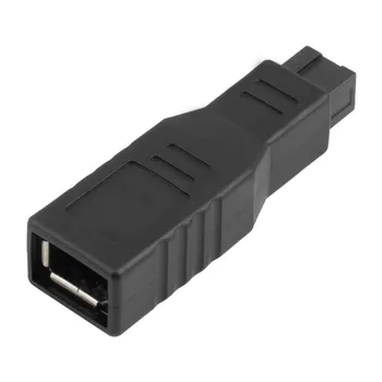

1pc/2pcs New Fire wire 800 to 400 Adapter Converter Connecter 9/6 Pin IEEE 1394 Black Wholesale High Quality