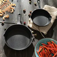 Чугунная сковорода кастрюля чайник без дыма сковорода кухонная посуда принадлежности индукционная плита NIN668