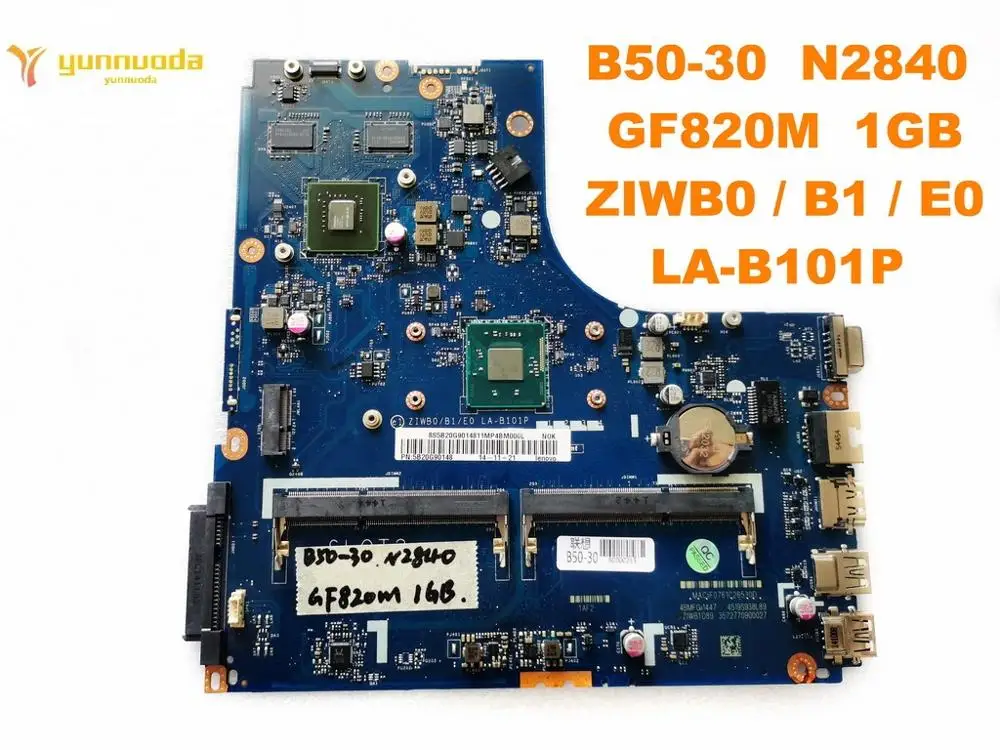 original-for-lenovo-b50-30-laptop-motherboard-b50-30-n2840-gf820m-1gb-ziwb0-b1-e0-la-b101p-tested-good-free-shipping