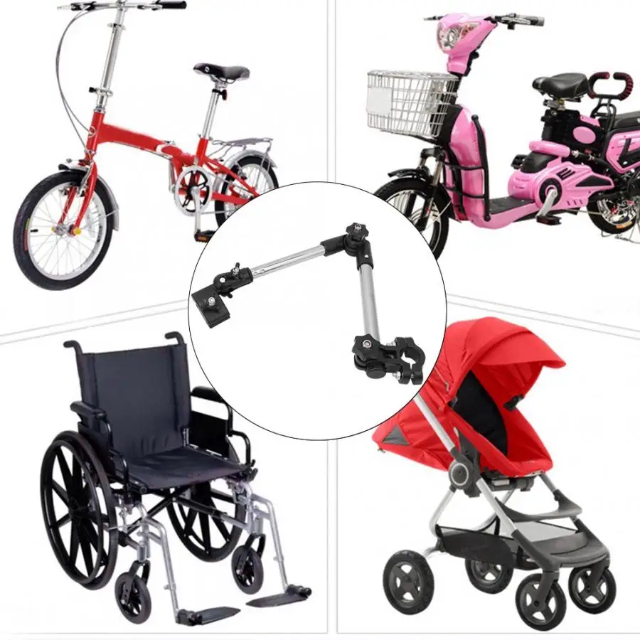 Bicycle Umbrella Connector Bracket Adjustable Umbrella Connector Holder Mount Stand For Outdoor Stroller Cycling Chair Accessory