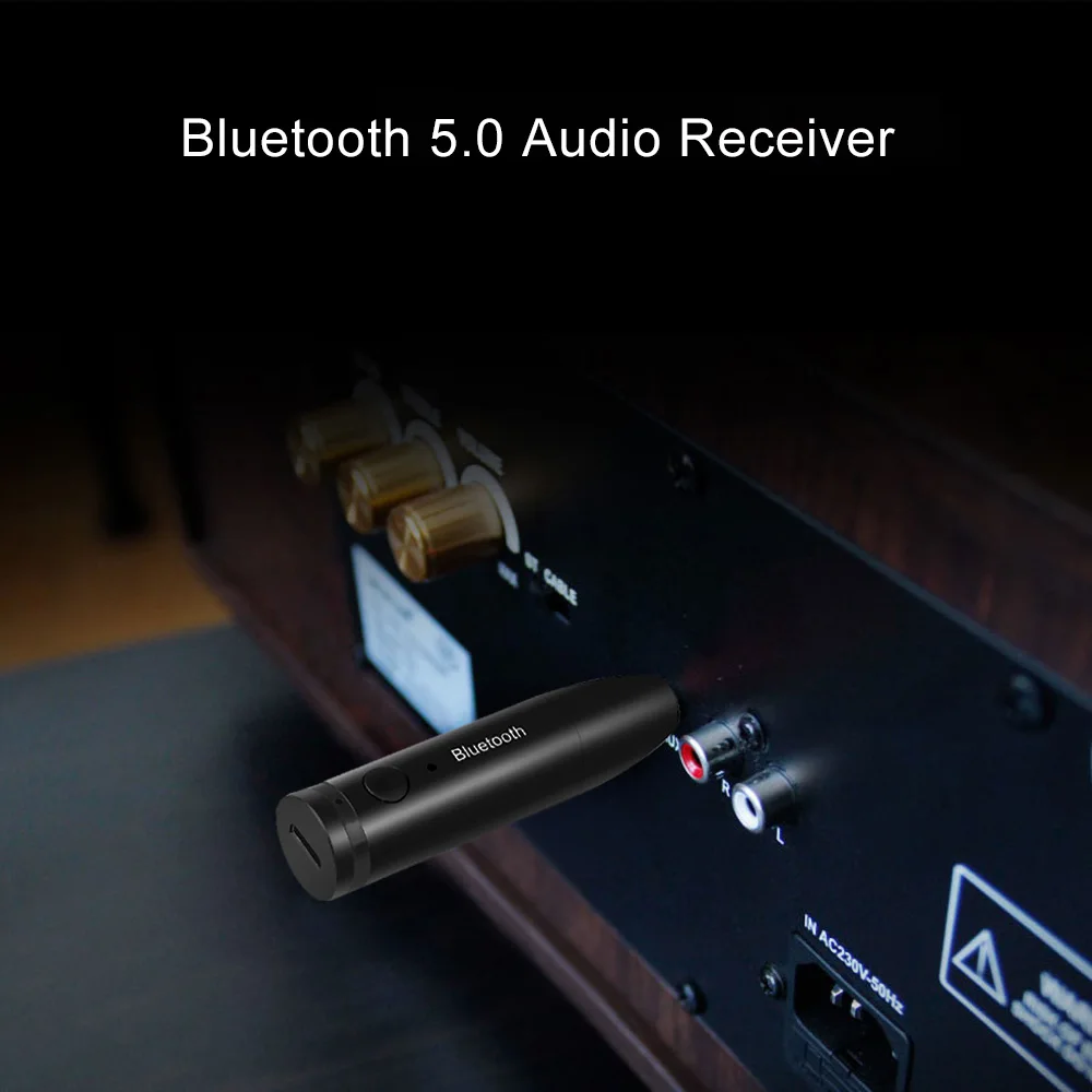 Bluetooth 5.0 Audio Receiver Receptor Wireless Music Adapter Converter for Headphones Car Aux Stereo Audio Adapter