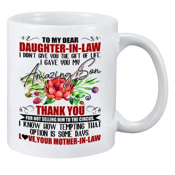 

To My Dear Daughter In Law I Gave You My Amazing Son- Sunflower To My Daughter Never Forget That I Love You Mug - Christmas pres