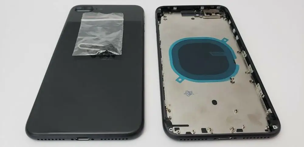 Замена задней стеклянной корпуса с рамкой батарейного отсека чехол для iphone 8 Plus 8G