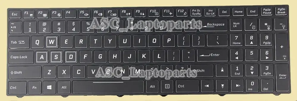 Новая английская QWERTY клавиатура для Clevo Sager NP6873 NP7850 NP7851 NP7870 полноцветная