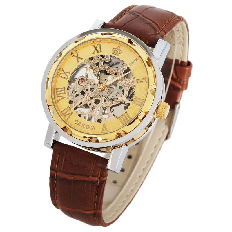 

A Grant from Factory Direct Selling Low Price Promotion Foreign Trade Hot Sales orkina Fully Hollow out Men Analog Watch MEN'S W