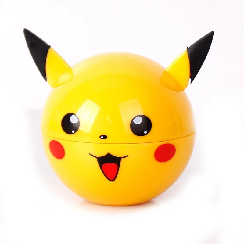 

3 Layers Pokemon Pikachu Yellow Herb Grinder Weed Tobacco 55 Mm Crusher Cigarettes Accessories Hand Muller with Box