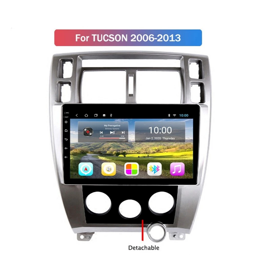 Автомобильный мультимедийный плеер Android 10 0 с GPS-навигацией для FORD Tucson 2006-2013