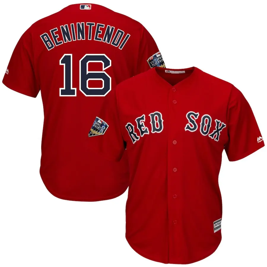 Мужчины Xander Bogaerts Boston David Ortiz Mookie Betts Andrew Benintendi Chris Sale David Price Джерси Bradley Jr World - Цвет: For men