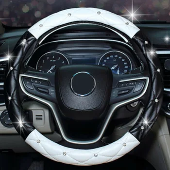 

Universal Steering Wheel Cover Protective 38cm/15Inch Rhinestones Decoration