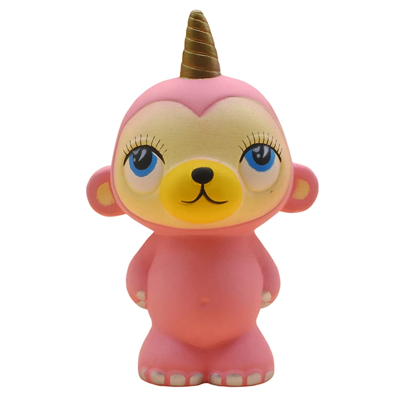

Jumbo Kawaii, красочный Розовый Единорог, медведь, аниамл, мягкая кукла, медленно поднимающаяся, снятие стресса, сжимаемые Игрушки для малышей, детей, забавный подарок