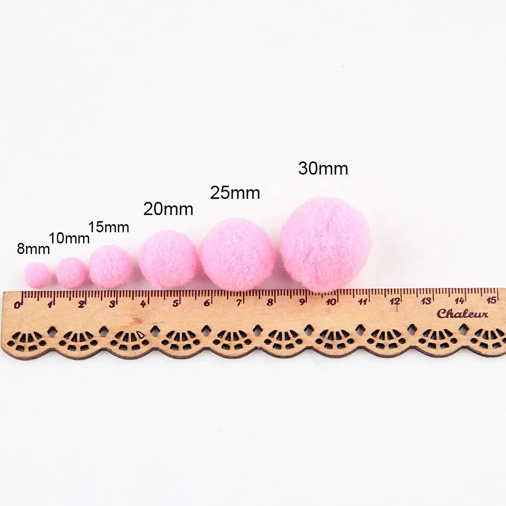Pompoms 10mm 15mm 20mm 25mm 30mm Soft Pompones Fluffy Plush Crafts DIY Pompon BallsFurball Home Decor Sewing Supplies pom poms craft supplies 30-100pcs