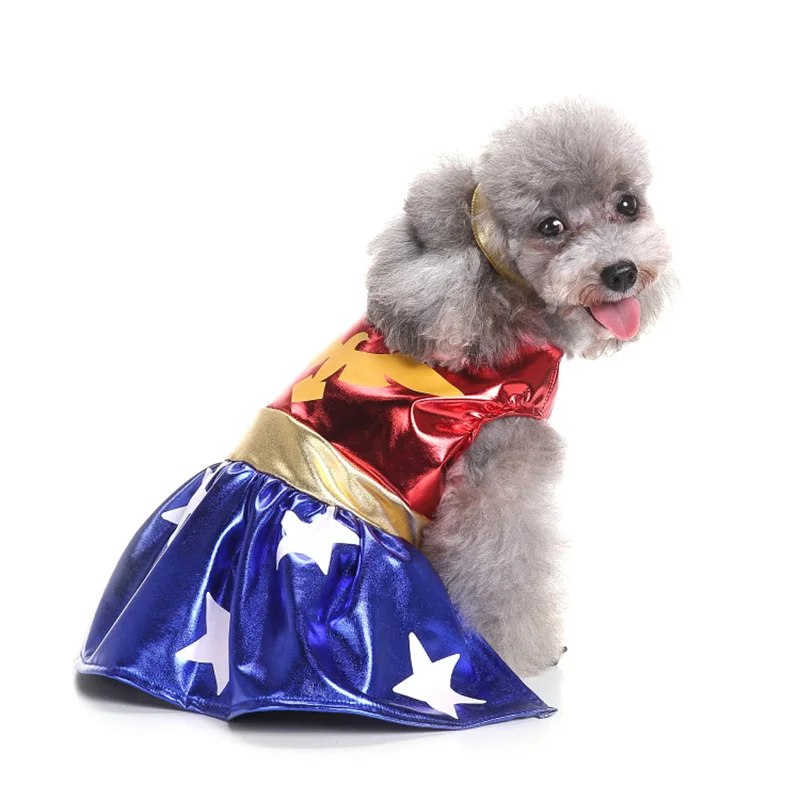 dog wizard costume puppy clothes pet dog Halloween costume Funy christmas Elf hat police Cosplay Dress Cloth For Dogs