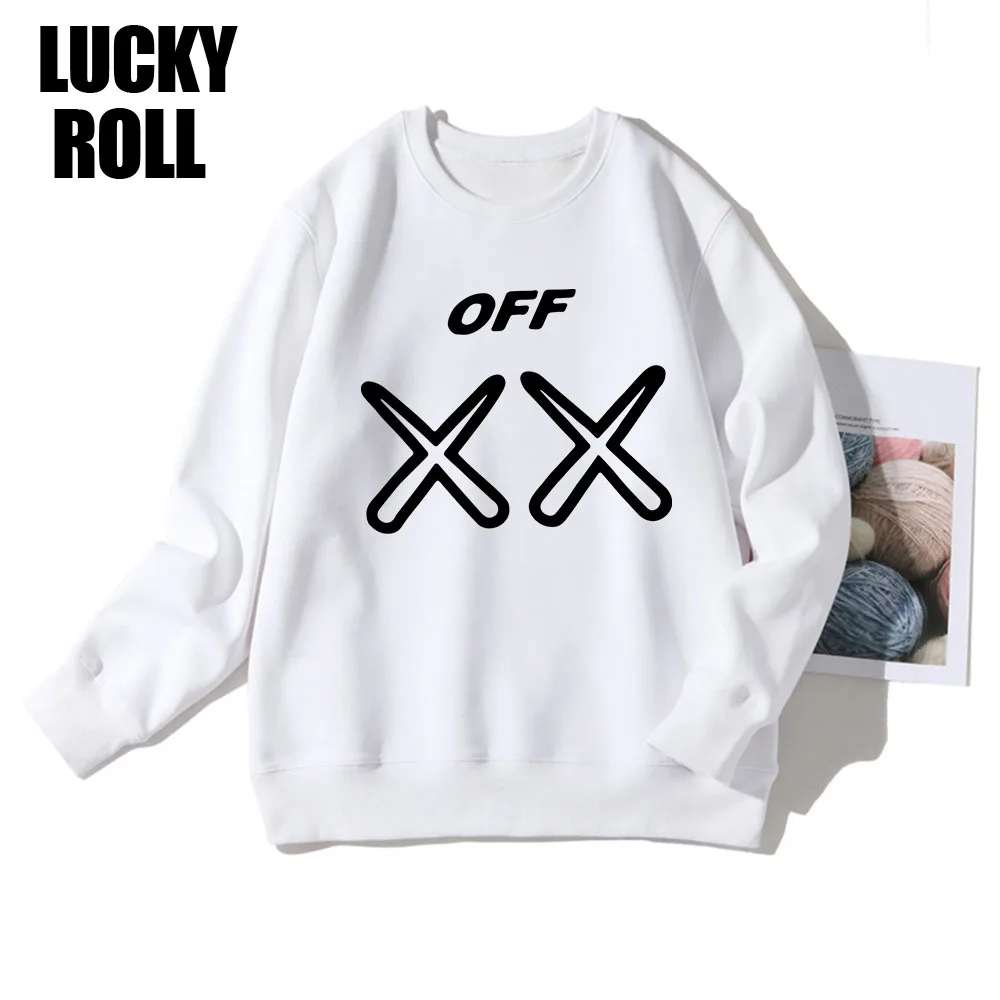 

Simplicity Harajuku Sweatshirt Plus Size Streetwear Women White Trendy Hoodies Long Sleeve Hoody Winter Warm Hipster Clothes