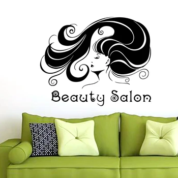 

Hair Salon Wall Decal Beauty Salon Scissor Sticker Barber Shop Vinyl Wall Decals Decor Mural Hairdresser Glass Window Sticker