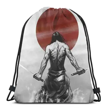 

New Hot Bushido Fashion Cartoon Student School High Quality Backpack Man Woman Girls Drawstring bag