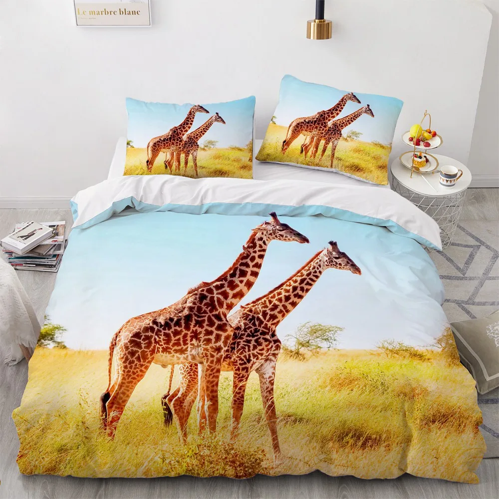 

3D Bedding Sets Leopard Custom Duvet Quilt Cover Set Comforter Bed Linen Pillowcase King Queen Full Size 140*210 Home Texitle