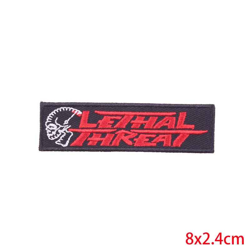 PE4291CT Prajna DIY железные нашивки для одежды панк череп нашивка для одежды вышитые нашивки на одежду значки-наклейки нашивка с буквами - Цвет: PE4291CT