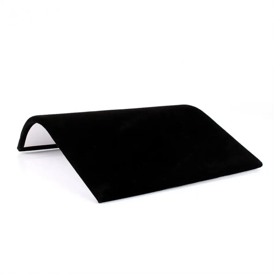 Простой Черный Бархат Замша ожерелье браслет дисплей доска ювелирных изделий Стенд аксессуары держатель стойки витрина пластины ювелирные изделия для женщин