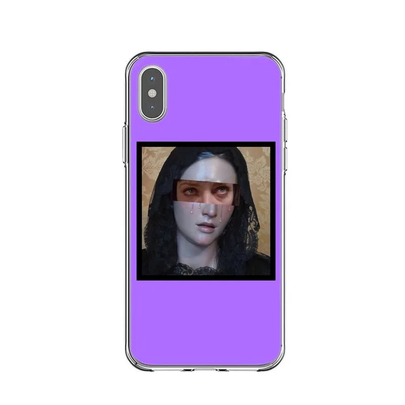 TPU Винтажный рисунок Райский Ангел арт Мягкий силиконовый чехол для iPhone X 5 5S SE 6 6s 7 8 Plus XR XS MAX Давид лайнз чехол - Цвет: TPU