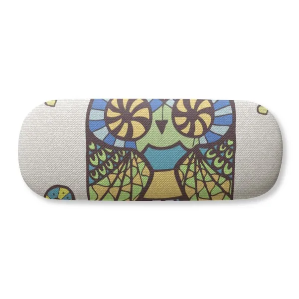

Decorative Love Owl Glasses Case Eyeglasses Clam Shell Holder Storage Box