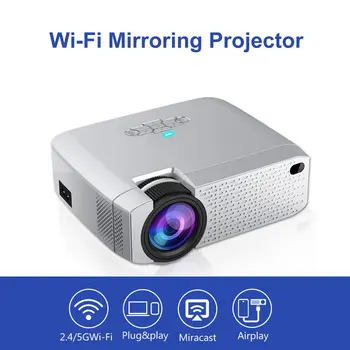 

LED Mini Projector D40/W|Fast Delivery|Projector with Synchronize Smart Phone Screen|Portable Proyector for home Cinema