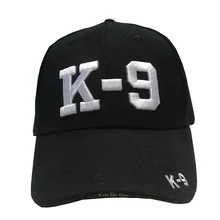 3D вышитая K9 собака Полицейский K-9 служба собака кепки для бейсбола Мужская шляпа шляпы Регулируемая крышка полиция Мужская Бейсболка Шляпа