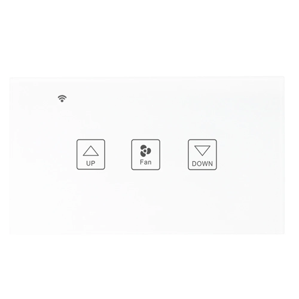 Смарт-шторка с WiFi Вентилятор Диммер сенсорный Стекло Панель ПДУ для умного дома, с таймером, совместим с Alexa и Google регулирующий с электроприводом Электрический ролик жалюзи для Google Home